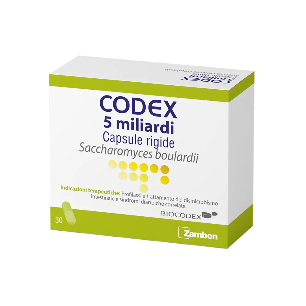 Codex 5 Miliardi Saccaromiceti Boulardii 250 mg 30 Capsule