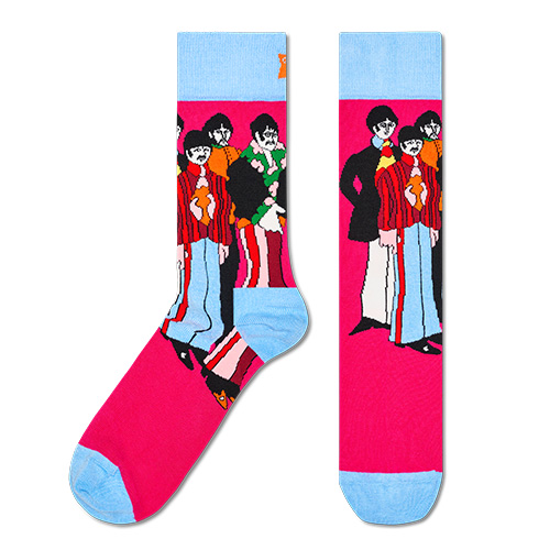 The Beatles Band Poses Sock