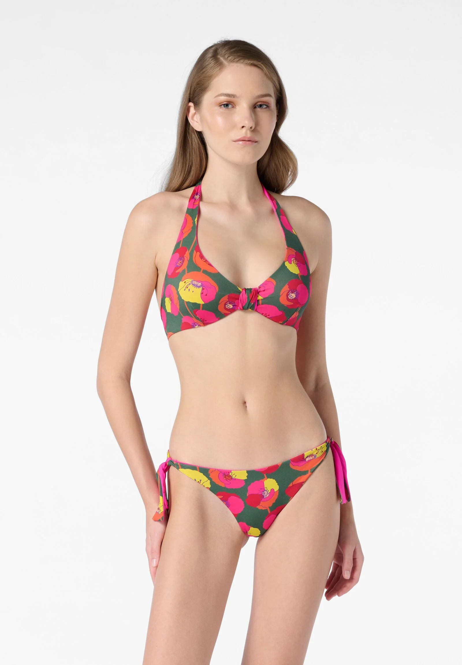 Image of Slip con Fiocchi Costume Agatha - Verde Foresta