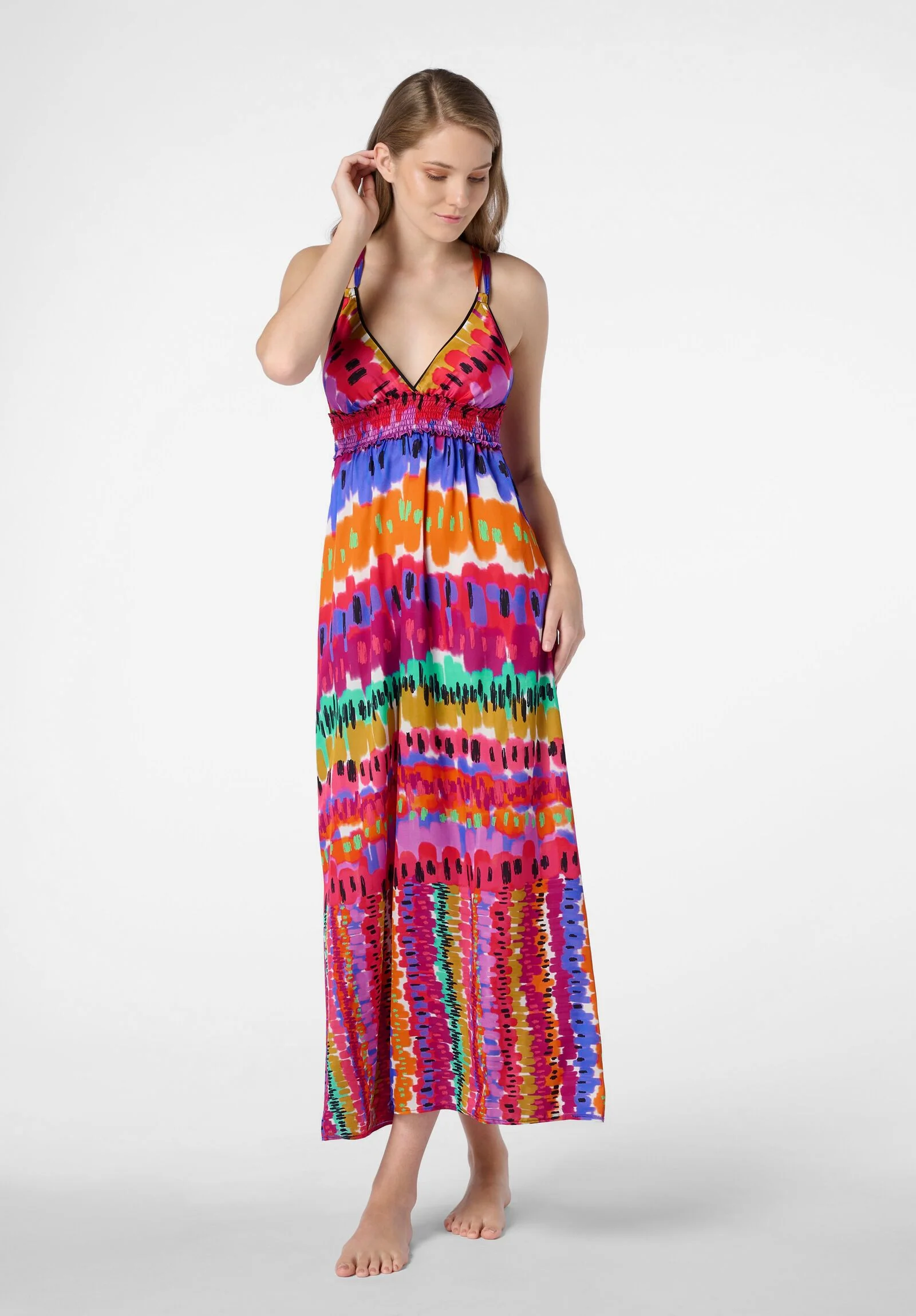 Image of Abito Lungo Beachwear Mexico - Multicolore