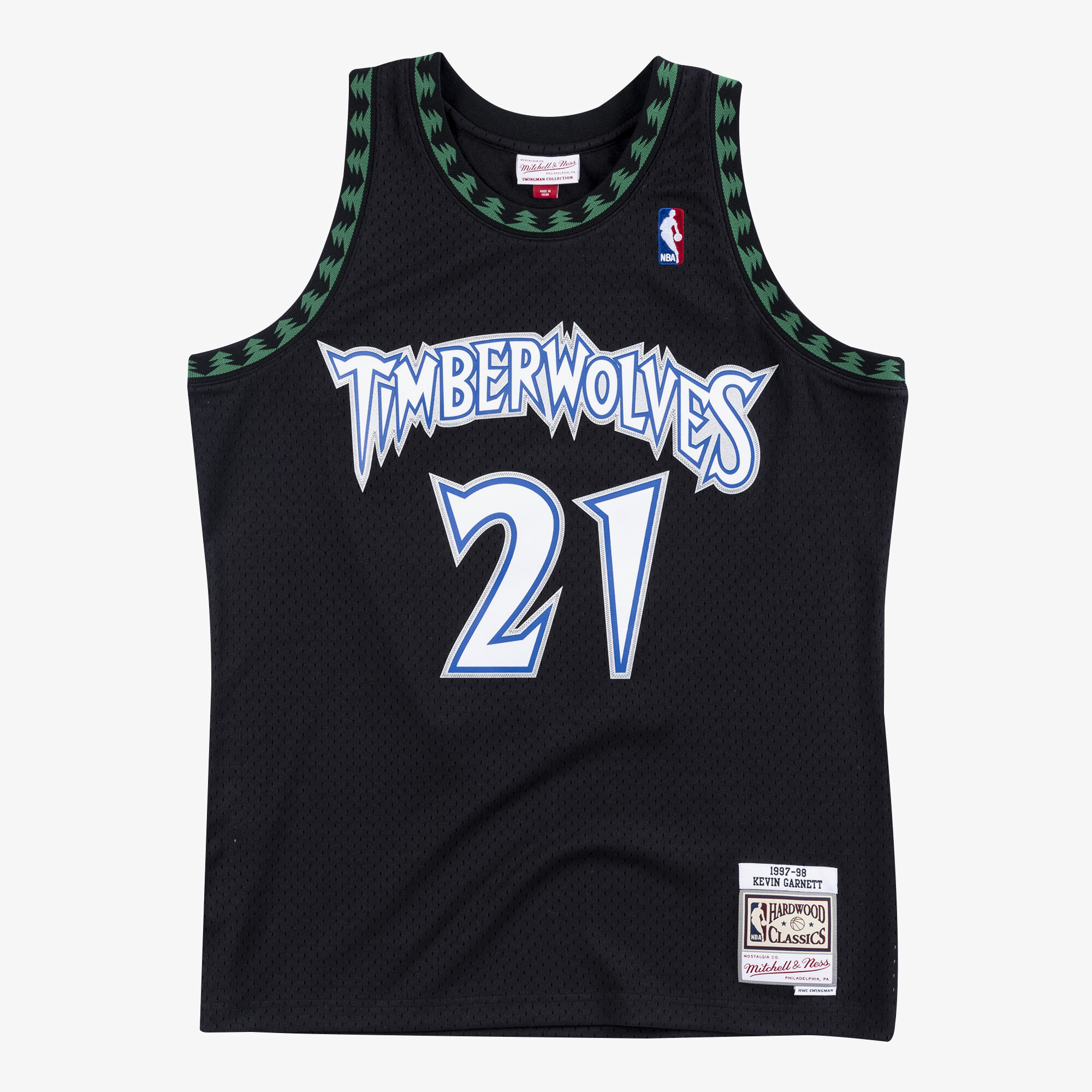 Maglia Swingman Mitchell & Ness dei Minnesota Timberwolves, alternativa a Kevin Garnett, 1997-98