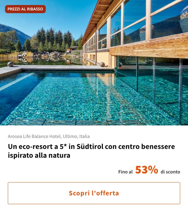 Un eco-resort a 5* in Südtirol con centro benessere ispirato alla natura