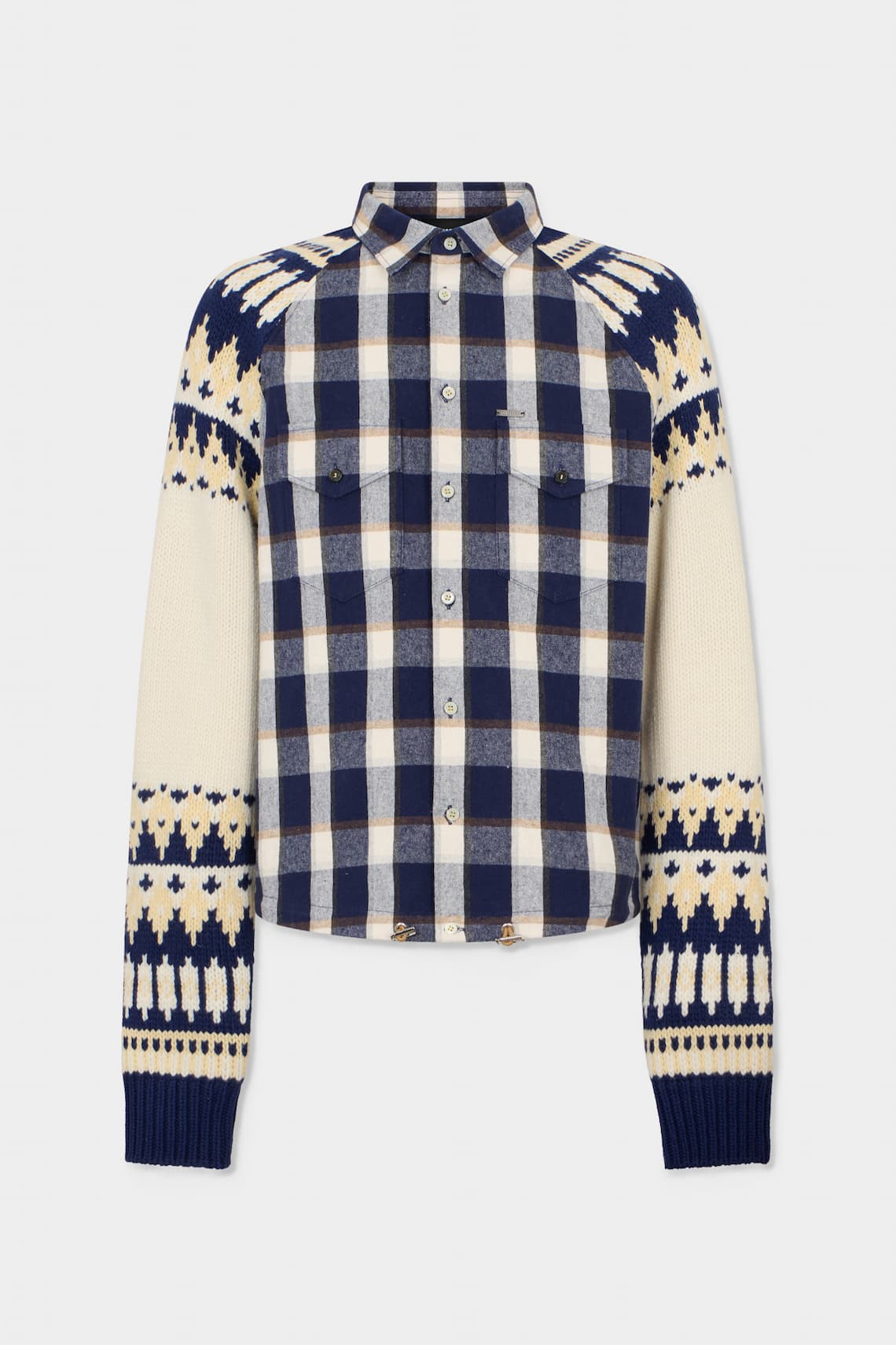 Classic Check Drawstring Shirt