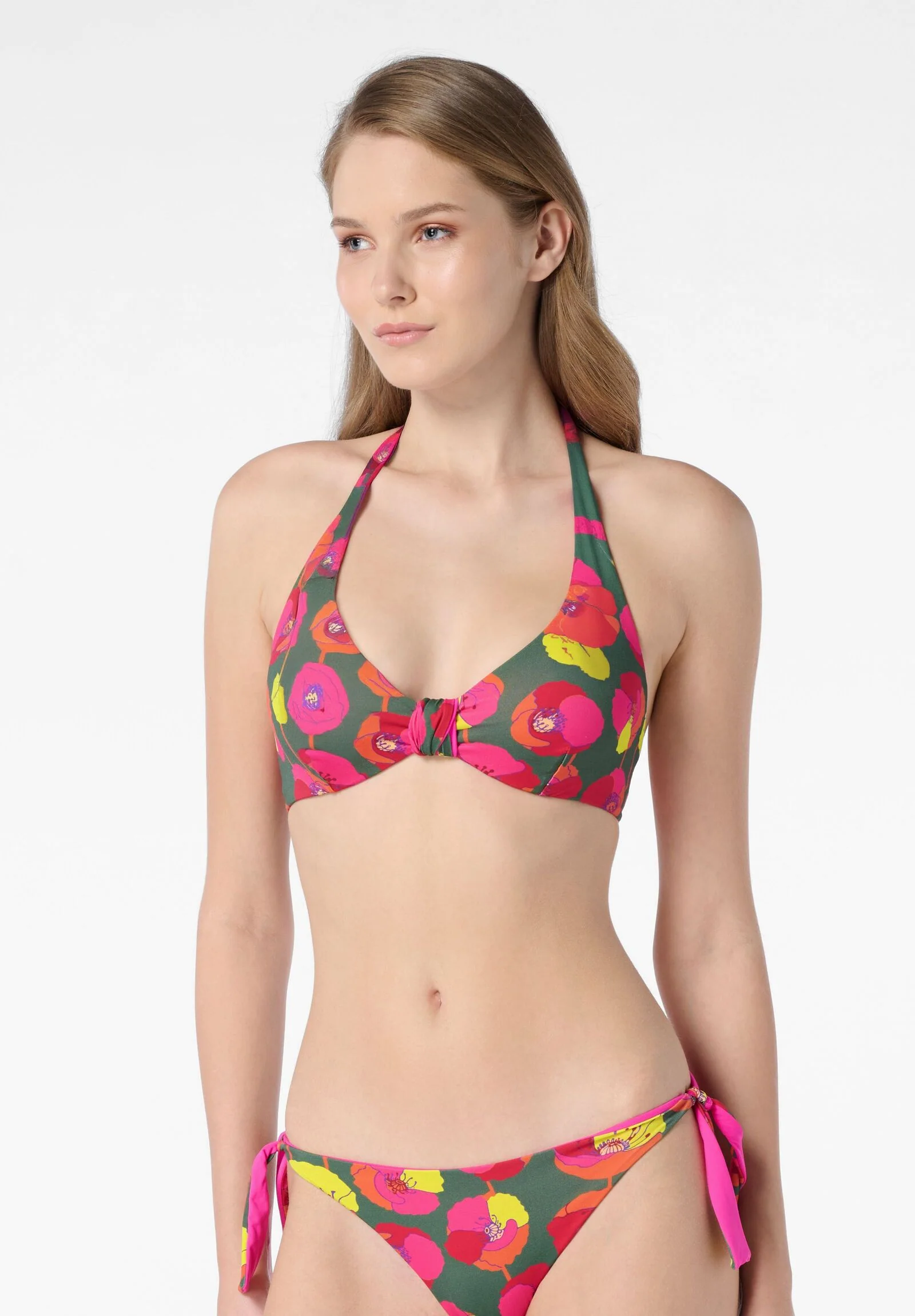 Image of Reggiseno Reversibile con Ferretto Costume Agatha - Verde Foresta