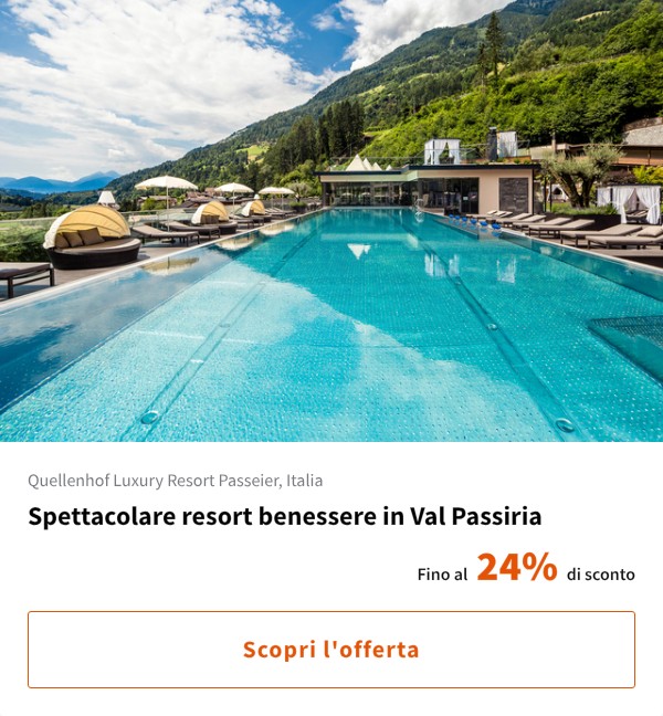 Spettacolare resort benessere in Val Passiria