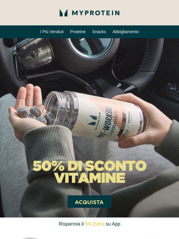-50% sulle Vitamine + Spedizione Gratis ​🚚