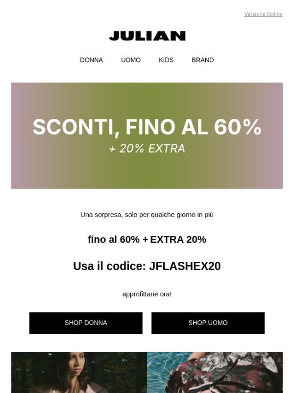 EXTRA 20% | Sorpresa! L'Extra 20% continua