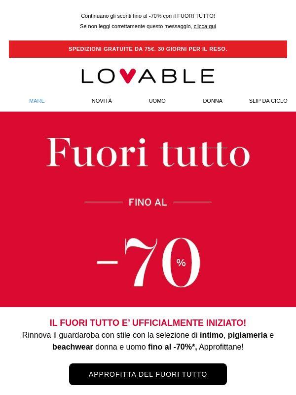 IL FUORI TUTTO E’ INIZIATO -70% suoi tuoi preferiti <3
