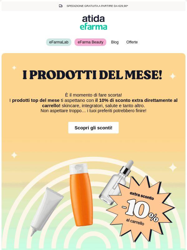 🏖 Scopri i prodotti di Agosto con il 10% di Extra Sconto!