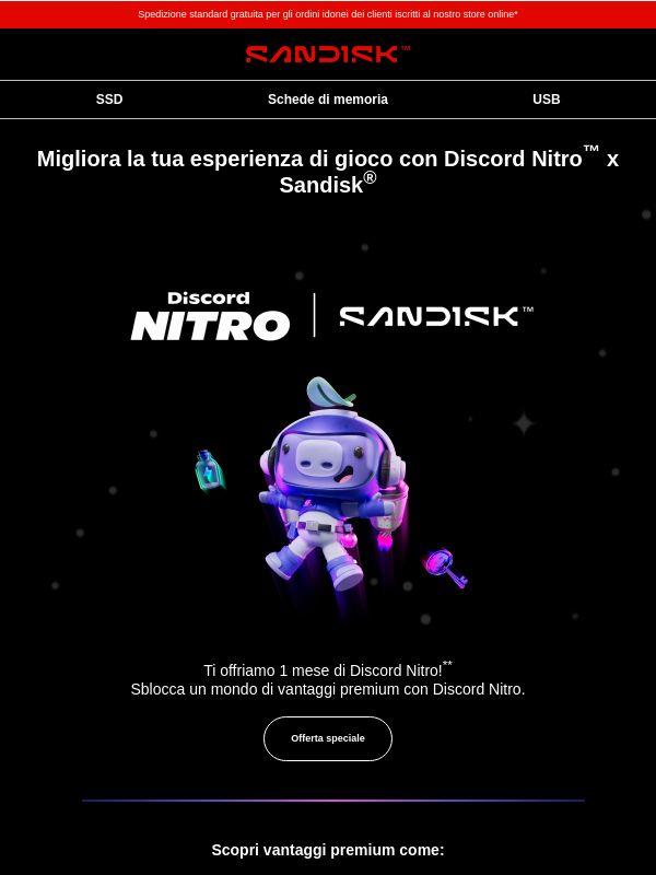 Porta il tuo gaming a un livello superiore con 1 mese di Discord Nitro