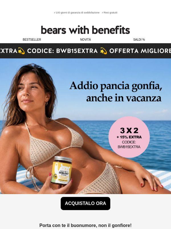 3x2 +15% extra: addio pancia gonfia🌿