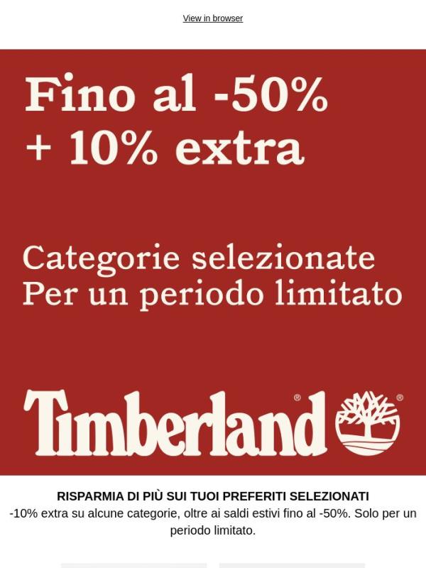 Fino al -50% + 10% extra su categorie selezionate