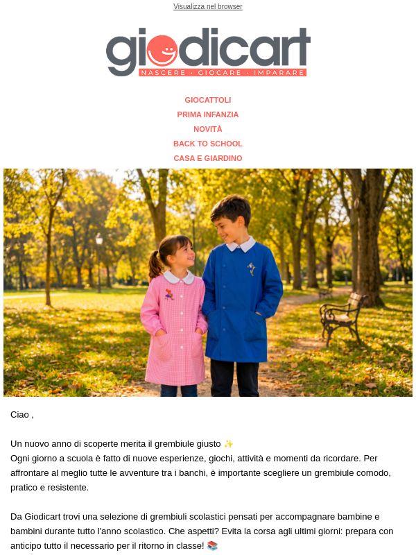 ✨ Scopri i grembiuli per il nuovo anno scolastico
