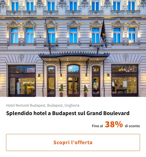 Splendido hotel a Budapest sul Grand Boulevard