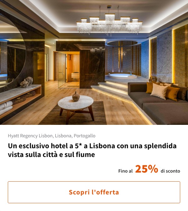 Un esclusivo hotel a 5* a Lisbona con una splendida vista sulla città e sul fiume