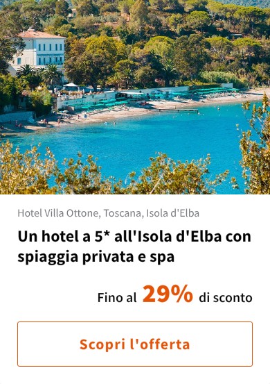 Un hotel a 5* all'Isola d'Elba con spiaggia privata e spa