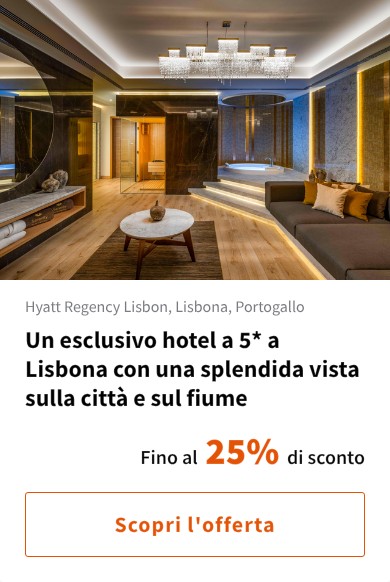 Un esclusivo hotel a 5* a Lisbona con una splendida vista sulla città e sul fiume