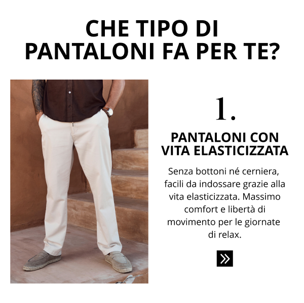 1. Pantaloni con vita elasticizzata
