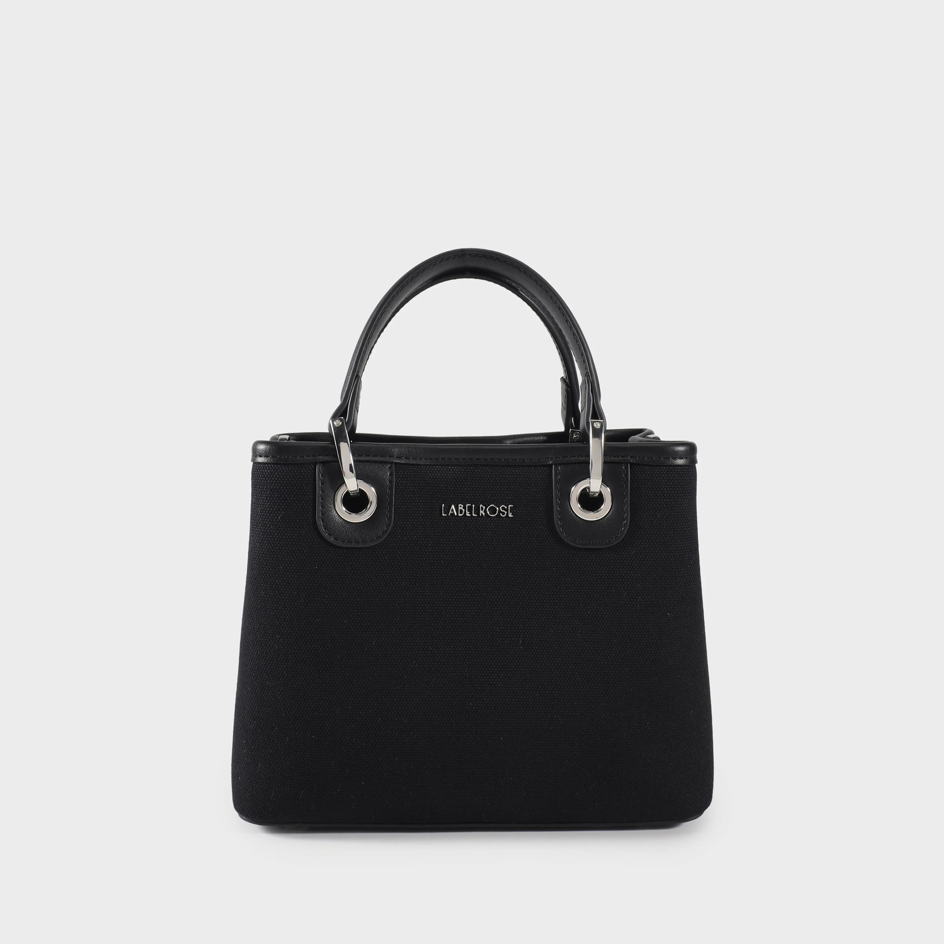 Image of MARGOT SMALL CANVAS LE - BLACK SILVER
