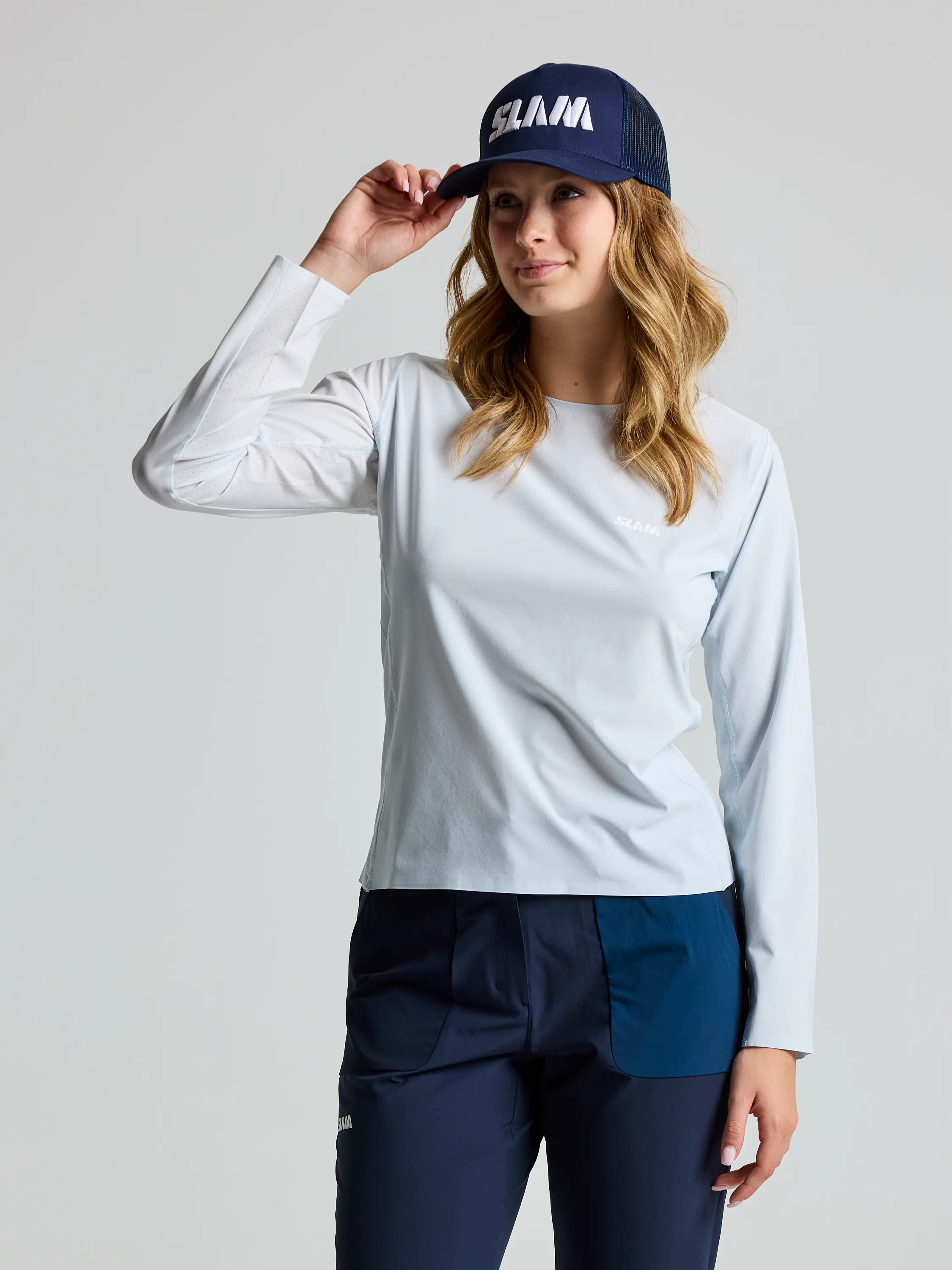 OD WS TECH T-SHIRT LS - CLIFF GREY / XS