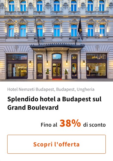Splendido hotel a Budapest sul Grand Boulevard
