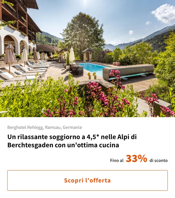 Un rilassante soggiorno a 4,5* nelle Alpi di Berchtesgaden con un'ottima cucina