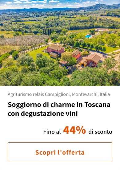 Soggiorno di charme in Toscana con degustazione vini