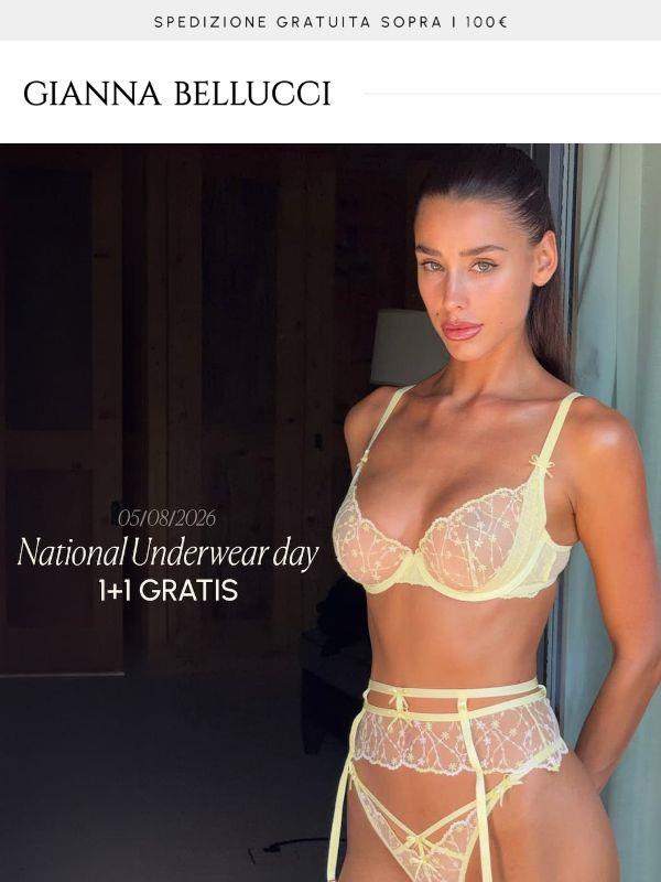 (1+1 GRATIS) Oggi festeggiamo il National Lingerie Day. 🖤