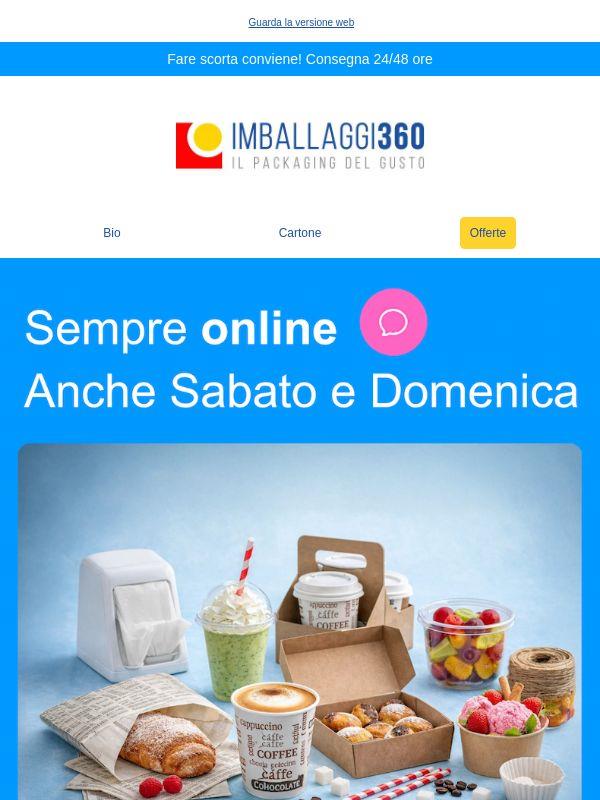 Il fine settimana il tuo lavoro non si ferma… Nemmeno noi. 📦