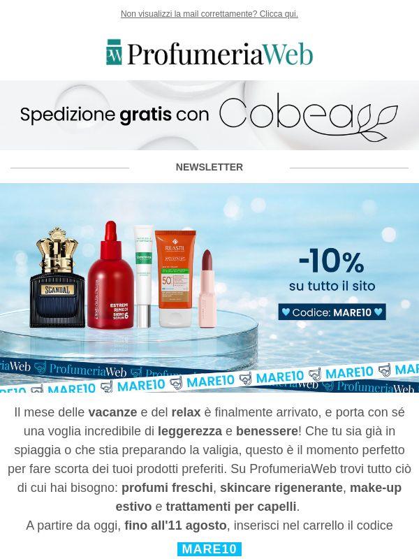 🌊 -10% su tutto il sito: sì, proprio su TUTTO!