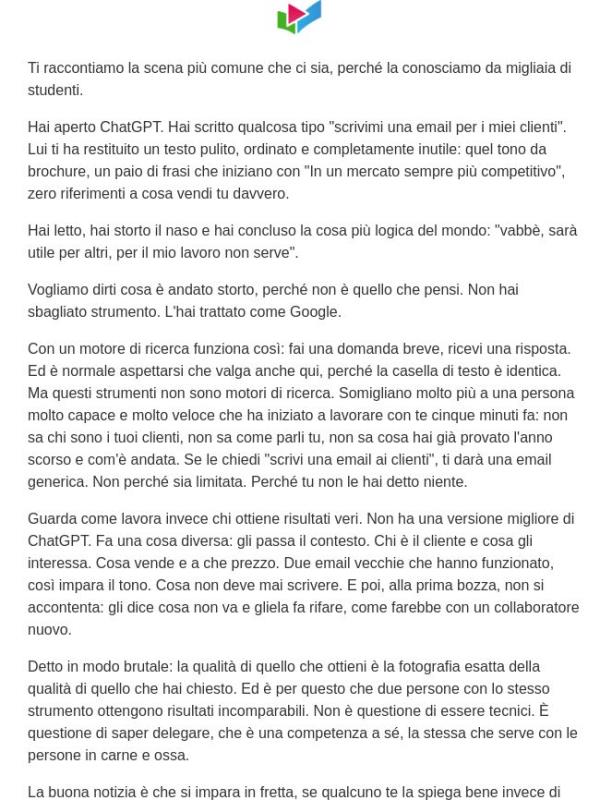 L'hai già provata, e ti ha deluso