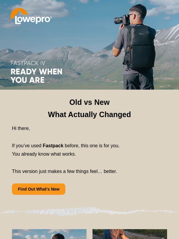 Fastpack IV: What's Actually New?