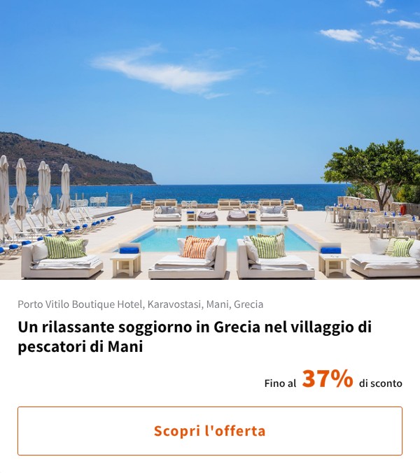 Un rilassante soggiorno in Grecia nel villaggio di pescatori di Mani