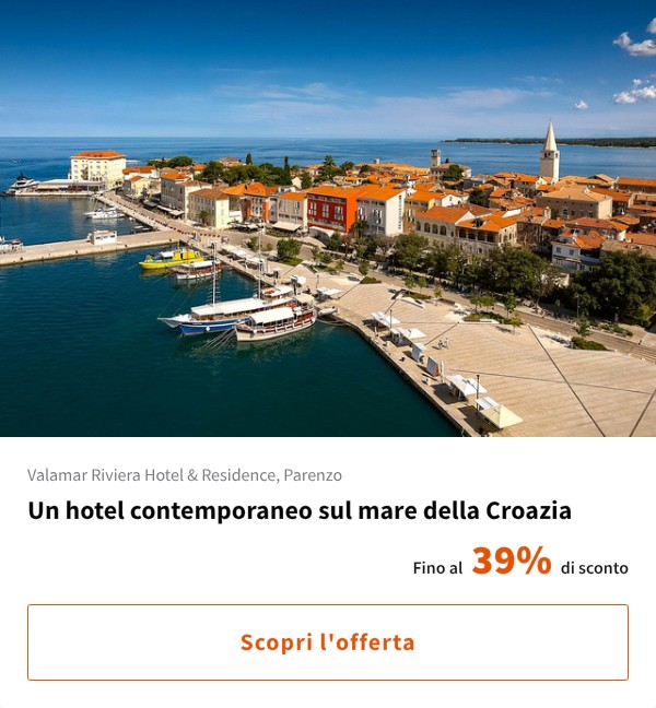 Un hotel contemporaneo sul mare della Croazia