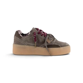 Sneakers Donna Platform Camoscio Kaki | Victoria