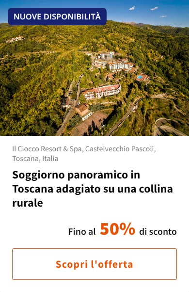 Soggiorno panoramico in Toscana adagiato su una collina rurale