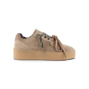Sneakers Donna Platform Camoscio Beige | Victoria