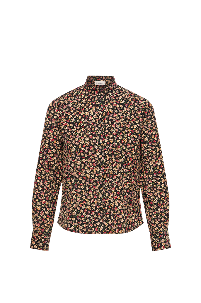 Giacca camicia con cappuccio in velluto a costine