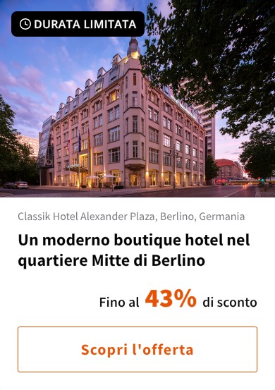 Un moderno boutique hotel nel quartiere Mitte di Berlino