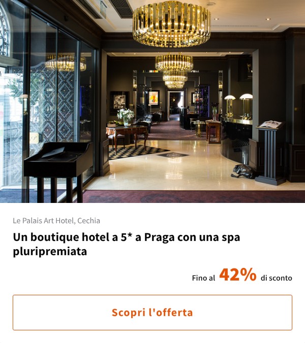 Un boutique hotel a 5* a Praga con una spa pluripremiata