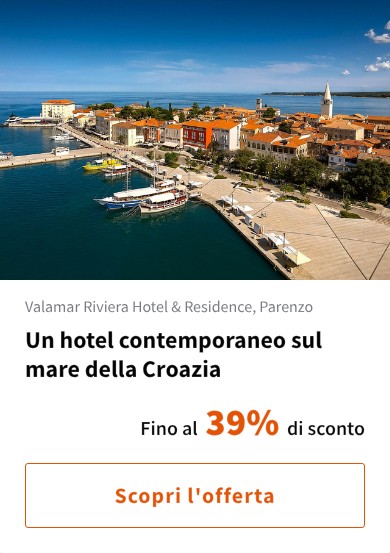 Un hotel contemporaneo sul mare della Croazia