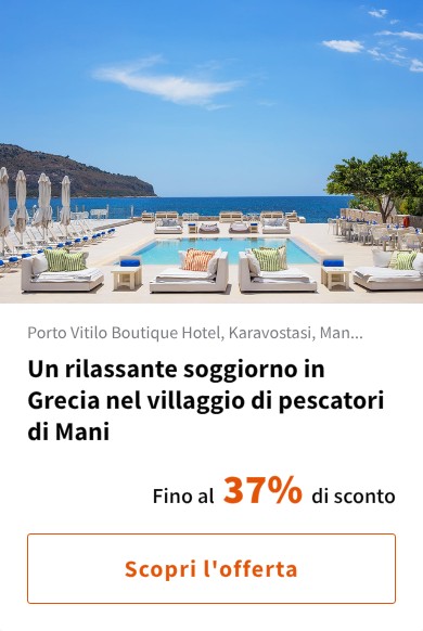Un rilassante soggiorno in Grecia nel villaggio di pescatori di Mani