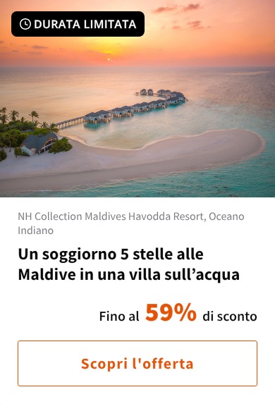 Un soggiorno 5 stelle alle Maldive in una villa sull%27acqua
