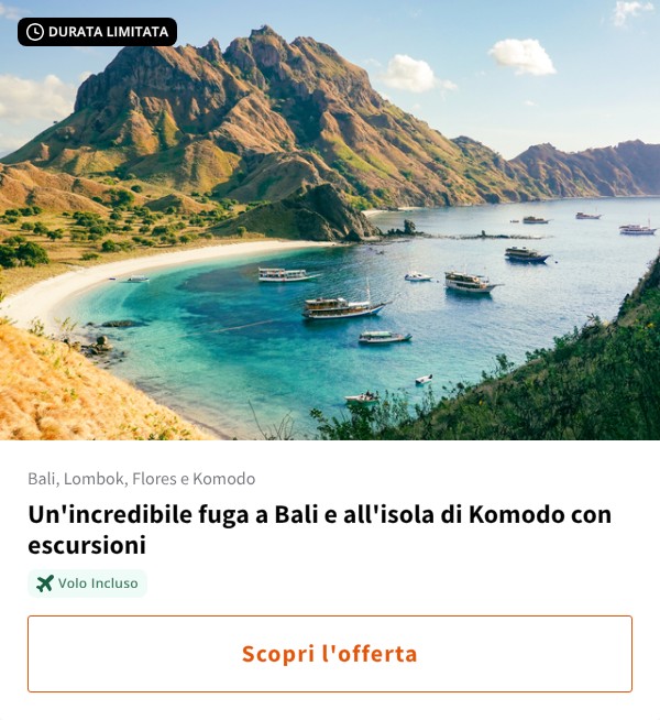 Un'incredibile fuga a Bali e all'isola di Komodo con escursioni