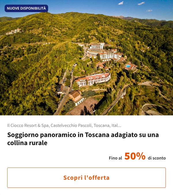 Soggiorno panoramico in Toscana adagiato su una collina rurale