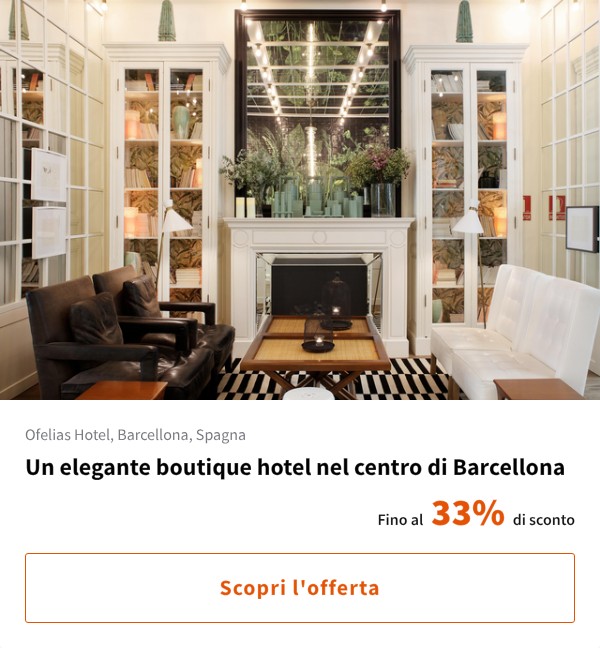 Un elegante boutique hotel nel centro di Barcellona