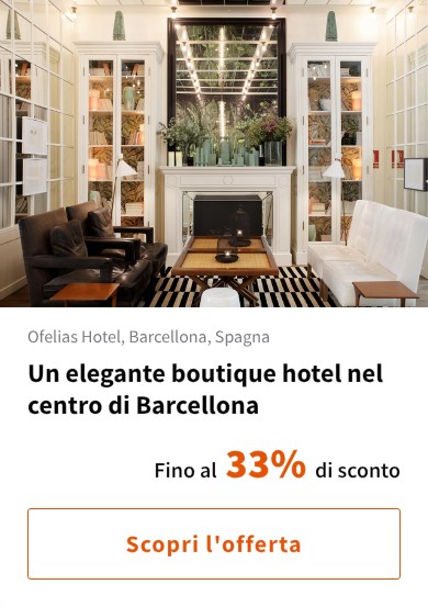 Un elegante boutique hotel nel centro di Barcellona
