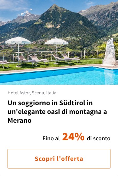 Un soggiorno in Südtirol in un'elegante oasi di montagna a Merano