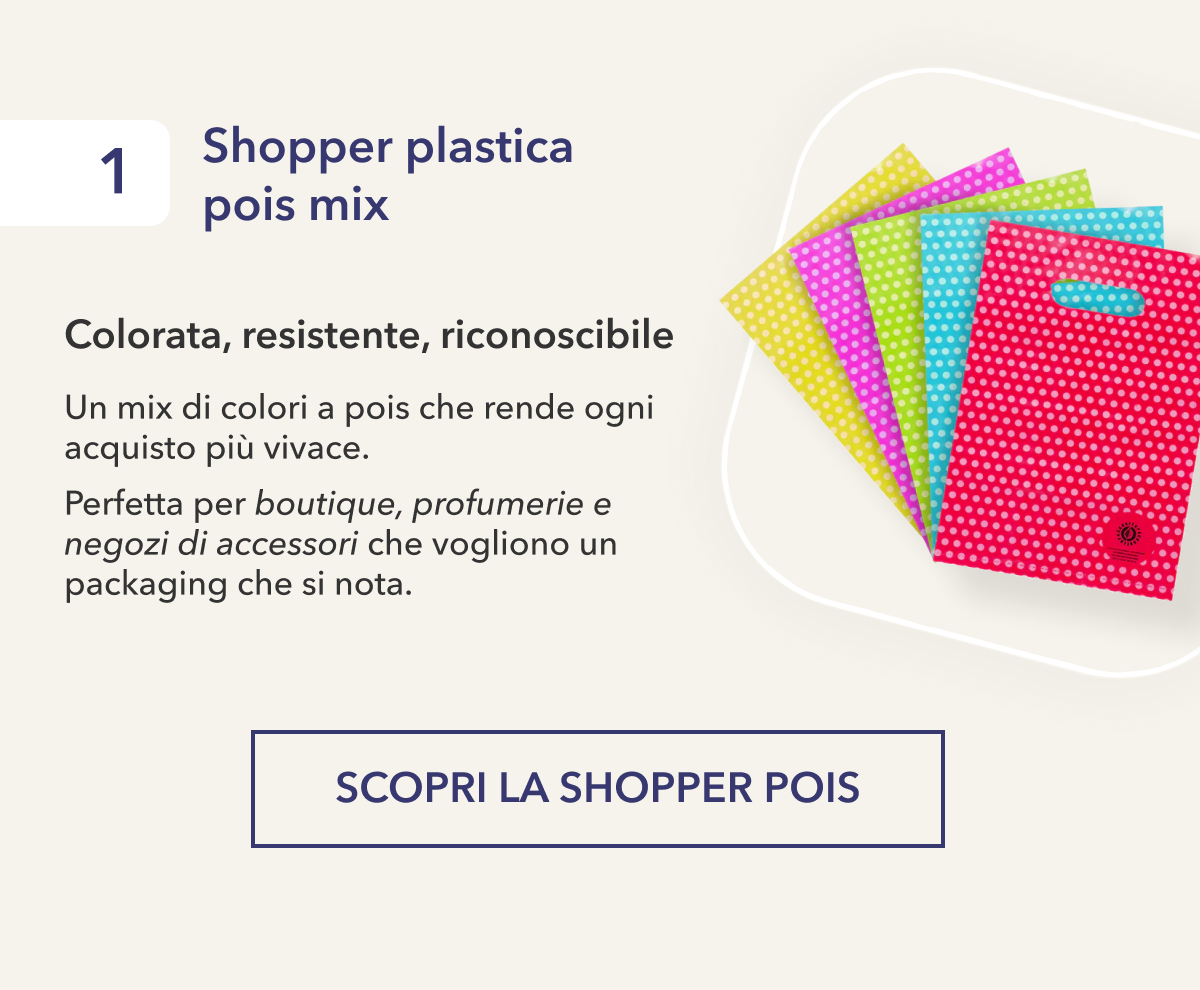 Scopri la shopper pois
