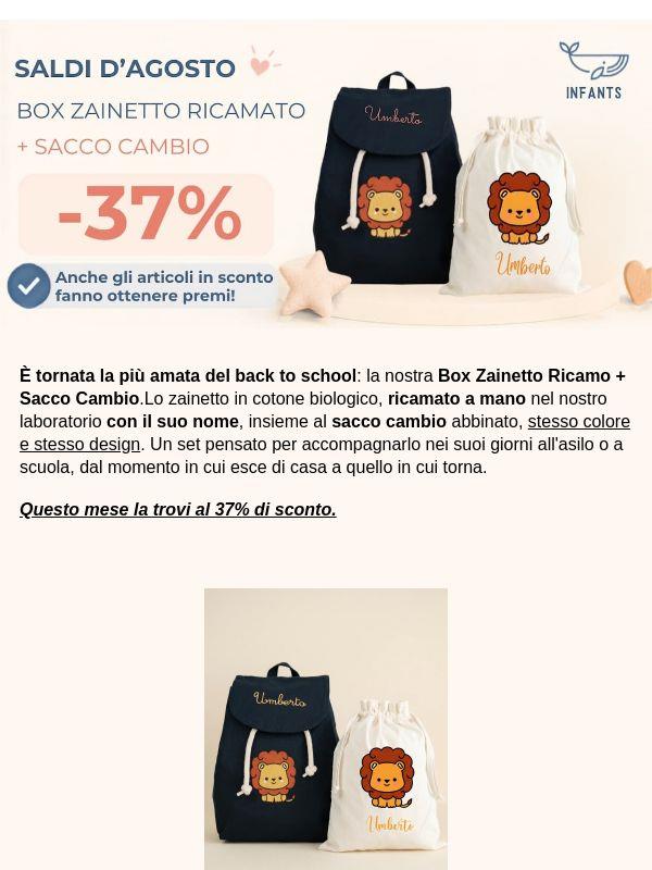 -35% su Zainetto + Sacco Cambio 😍 la più amata del Back to School